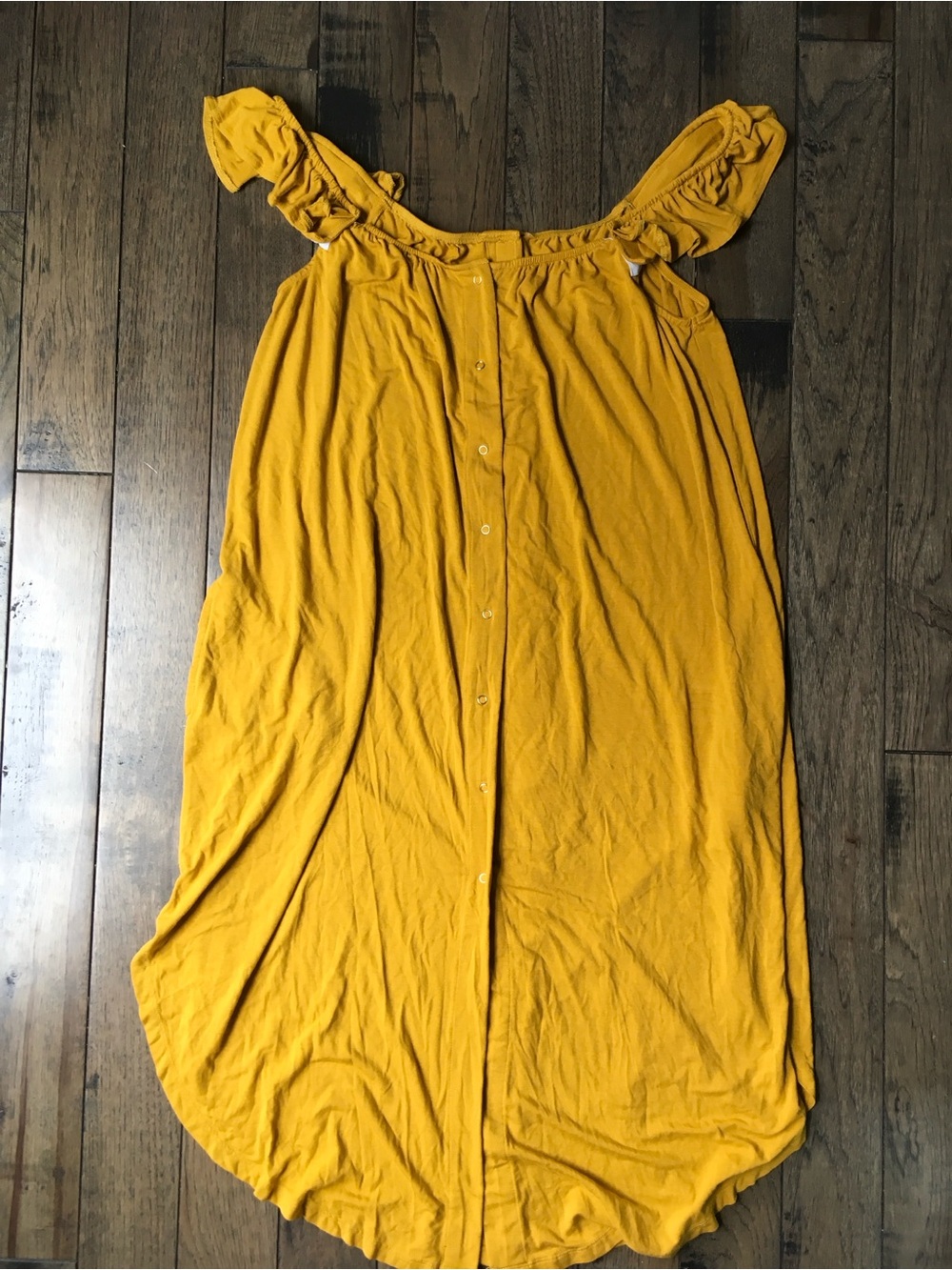 Kindred Bravely Ruffle Strap Labor and Delivery Gown M/L